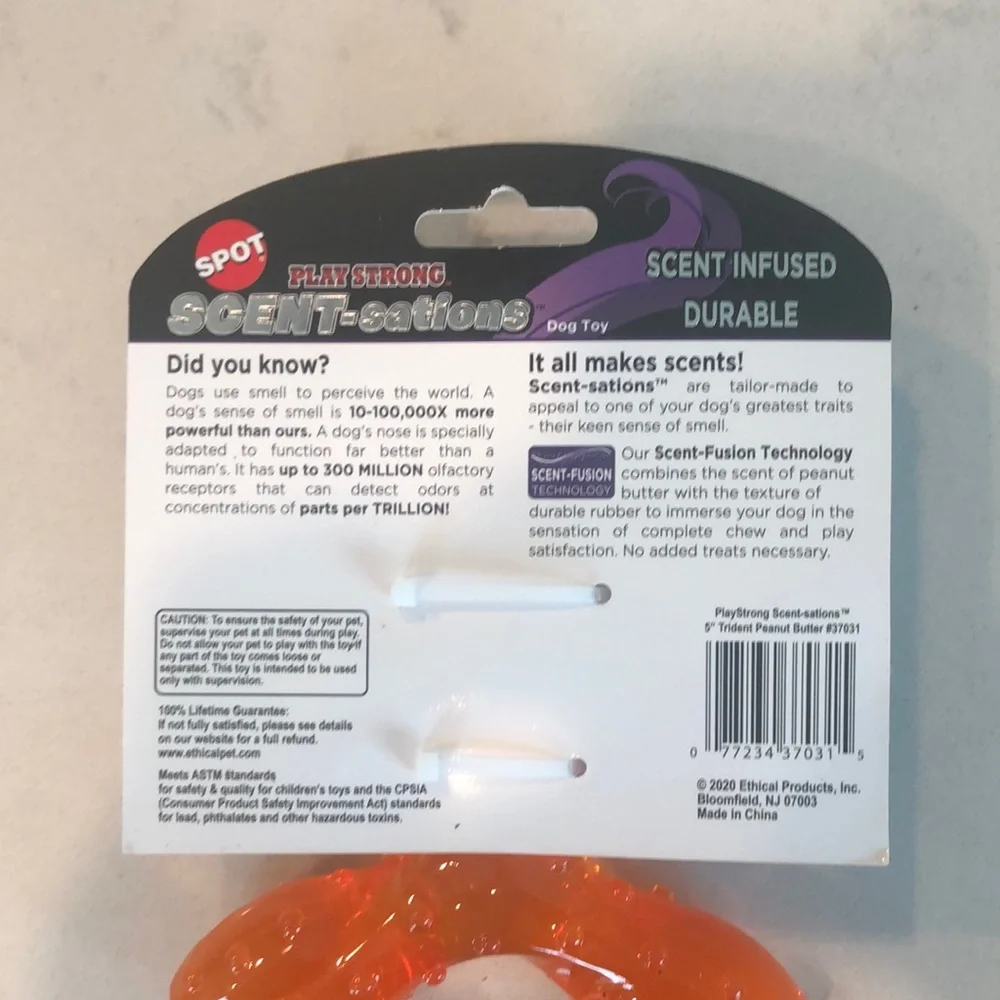 Scent Infused Durable Dog Toy - Orange